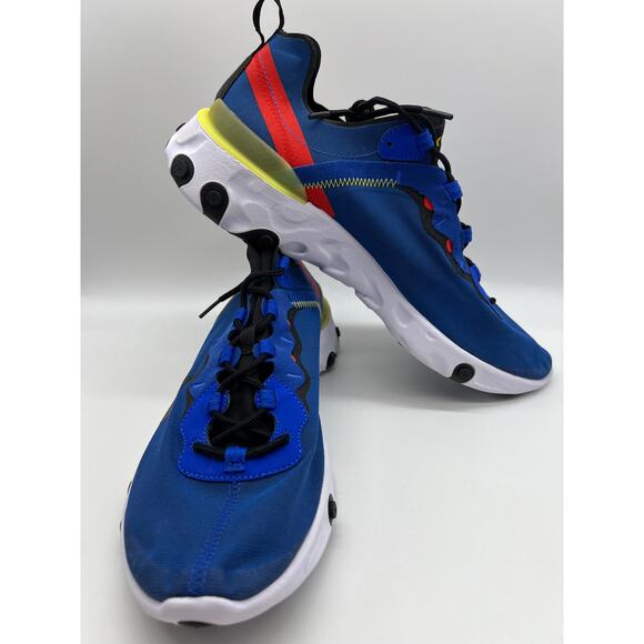 Nike React Element 55 Game Royal Blue Men's Sneakers BQ6166-403 Size 13 NEW - Picture 5 of 16